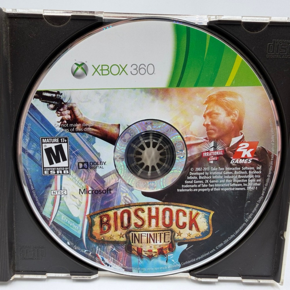 BioShock Infinite Microsoft Xbox 360 2013 Disc Only First Person Shooter 39947-1